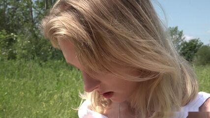 Nude Teen Blonde Outdoor